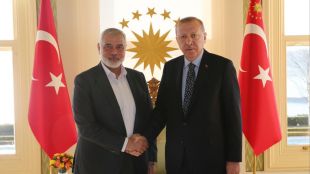 Ердоган се срещна с лидера на "Хамас" и призовава палестинците към "единство"