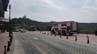 Пожар лумна на крепостта Царевец във Велико Търново